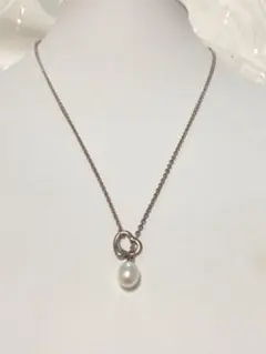 ティファニー エルサペレッティ オープンハート ラリアット ネックレス パール