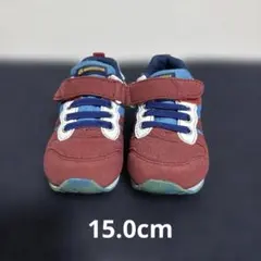 【15.0cm】moonstar 赤青 マジックテープ スニーカー