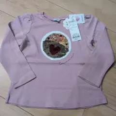 エニィファム　ミラクルスパンコール 長袖カットソー 　ロンT