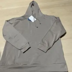 本日限定値下げ　ユニセックス　ベージュ フード付きパーカー　Lサイズ