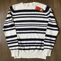 タグ付き新品　BACK NUMBER カシミア混ストライプニットセーター M