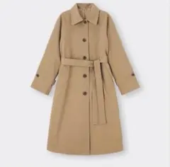 値下げ！新品 GUバルマカーンコートM ブラウン キャメルベージュ完売