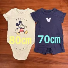 baby gapミッキーマウスロンパース2点セット