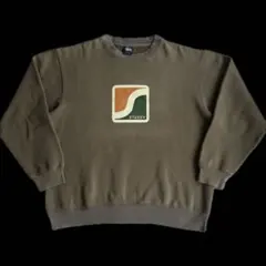 “BOXシルエット”old stussy 紺タグ プリント スウェット フェードのサムネイル