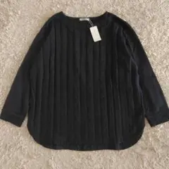 未使用タグ付き シンプルライフ ネイビー コットン 長袖カットソー Tシャツ L