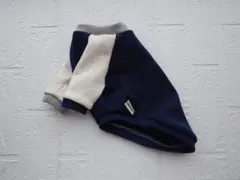 犬服ハンドメイド　ラグラントレーナー　ネイビー　Ｍ