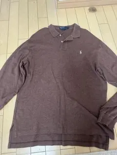 Polo by Ralph Lauren ブラウン長袖ポロシャツ L