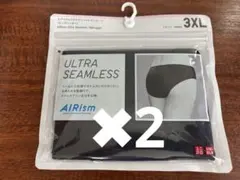 UNIQLO AIRism Ultra Seamless 3XL ブラック✖️2