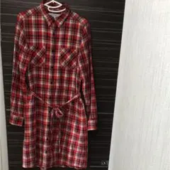 最終値下げシャツワンピース チェック