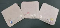刺繍コースターセット 3枚