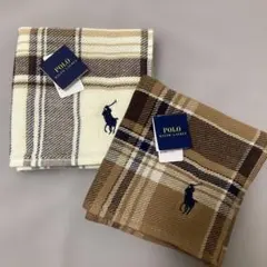 ♦︎ラルフローレン ガーゼ タオルハンカチ 2枚セット