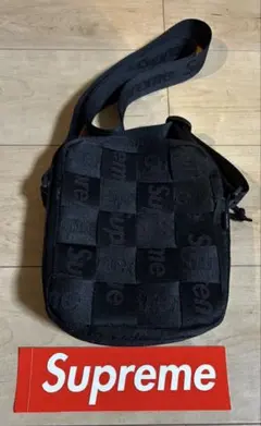 Supreme Woven Shoulder Bag Black 24SS