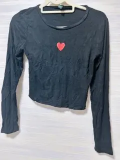 wild fable ブラック 長袖Tシャツ Mストレッチ生地