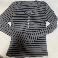 SHEIN ストライプ 長袖カットソー