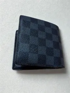 Louis Vuittonダミエ・グラフィットポルトフォイユマルコ黒二つ折り財布