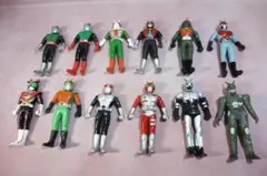 ライダーヒーローシリーズ　昭和ライダー　旧版ソフビ　12体