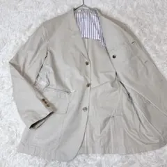 Aquascutum テーラードジャケット コットン ベージュ サイズM