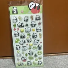 ボンボンドロップシール風　パンダ