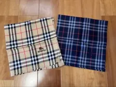 BURBERRY チェック柄ハンカチ 2枚セット