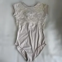 ★ベージュ レオタード Lサイズ★ノースリーブ★即決可★