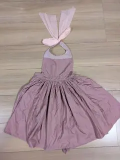 マールマール リボン付きエプロン 【kids】100-110