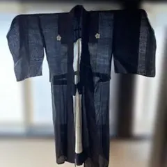 昭和　レトロ　紳士　着物　夏用　リメイク用に　古民家など