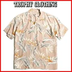 希少 TROPHY CLOTHING ハワイアンシャツ ベージュ 17(XL)のサムネイル