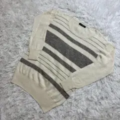 早い者勝ち✨ ロートレアモン ニットセーター Mサイズ アイボリー ボーダー柄