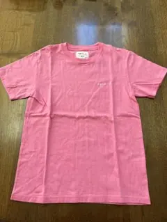 アニエスべー　ピンク 半袖Tシャツ シンプルロゴ