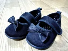 黒 リボン付き キッズシューズ 13cm 入園式