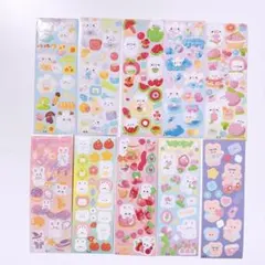 キラキラシール 10枚 アニマルシール 匿名配送 ステッカー ホログラム