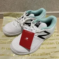 ニューバランススニーカー　NB 696 テニスシューズ　25センチ　グリーン