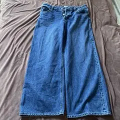 デニムワイドパンツ3l