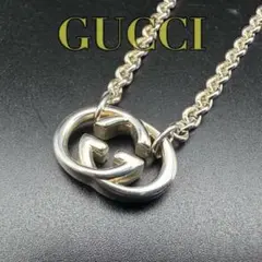 極美品✨　GUCCI　ネックレス　インターロッキング　ロゴ　刻印　1470