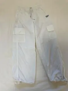 Reebok ホワイト カーゴパンツ