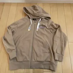 JENNI love ロゴテープZIPパーカー　ブラウン　140