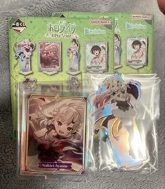 一番くじ ホロライブ 百鬼あやめ 缶バッジ オーロラアクリルスタンド 2種セット