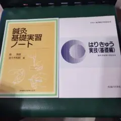 鍼灸基礎実習ノート　はりきゅう実技【基礎編】　2冊セットのサムネイル