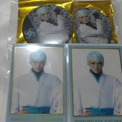 刀ミュ 巴形薙刀 缶バッジ クリアシート 4点セット