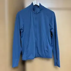 UNIQLO UVカット フルジップジャケット ブルー L