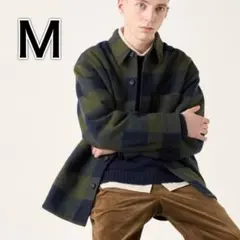 廃盤・極美品✨ユニクロ オーバーシャツジャケット ネイビー オリーブ M