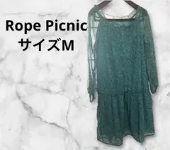 Rope Picnic ロペピクニック ワンピース　シアー　シフォン　花柄