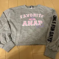 ANAP グレー クロップドトレーナー M