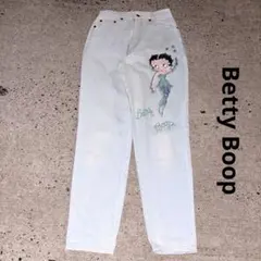 90s Betty Boop デニム バギーパンツ Y2K キャラクター アニメのサムネイル