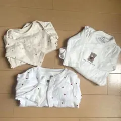 H&M オーガニックコットン 3セット 0-1M