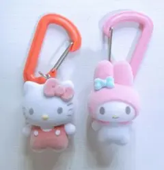 サンリオ カラフルカラビナマスコットチャーム ハローキティ、マイメロ