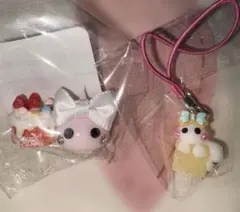 未開封サン宝石ほっぺちゃん オブジェ ストラップ 2個セット②