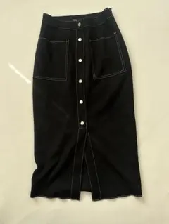 ⭐️ZARA⭐️黒いスエード風タイトスカート