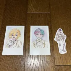 にじさんじ 卯月コウ ジョー・力一  剣持刀也 6周年グッズ チェキ＆ステッカー