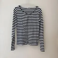 a.v.v ストライプ 長袖Tシャツ